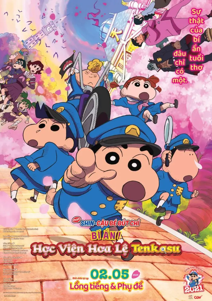 Shin – Cậu Bé Bút Chì 29: Bí Ẩn! Học Viện Hoa Lệ Tenkasu - Crayon Shin-chan: Nazo Meki! Hana no Tenkasu Gakuen